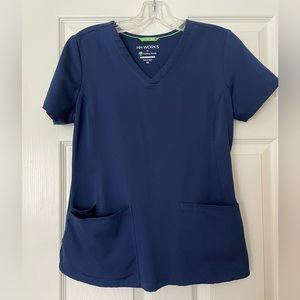 Navy Scrub Set by Healing Hands ~ XS petite ~ Like new!